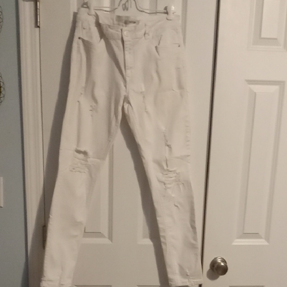 Refuge Crisp White Skinny Jeans